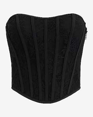 Lace Sweetheart Corset Tube Top