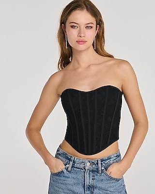 Lace Sweetheart Corset Tube Top