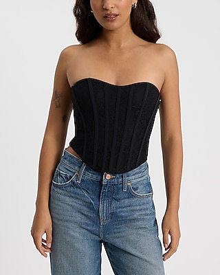 Lace Sweetheart Corset Tube Top