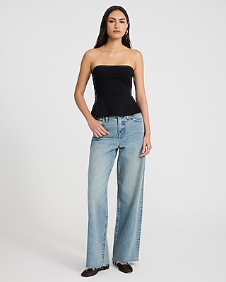 Peplum Tube Top