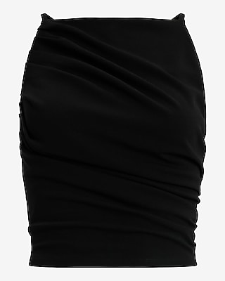 Studio Stretch Crepe High Neck Draped Cropped Tank - image 5