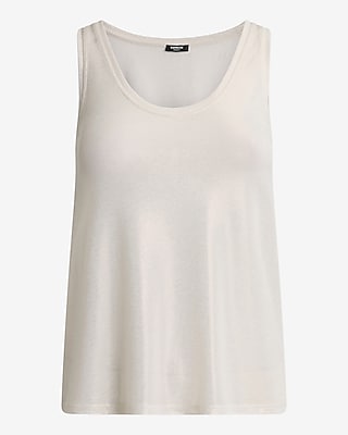 Shine Skimming Scoop Neck Tank