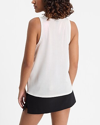 Shine Skimming Scoop Neck Tank