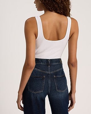 Body Contour Seamless Ribbed V-Neck Mesh Bustier Bodysuit - image 3