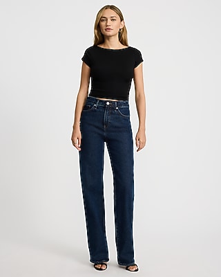 Crepe Crew Neck Short Sleeve Draped Back Cropped Tee