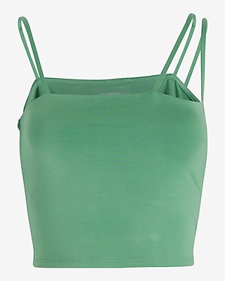 Body Contour Compression Square Neck Strappy Cropped Cami
