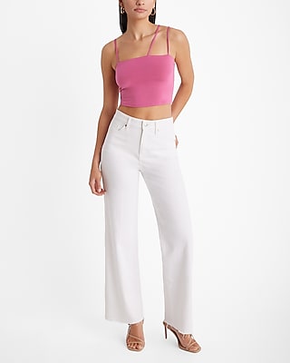 Body Contour Compression Square Neck Strappy Cropped Cami