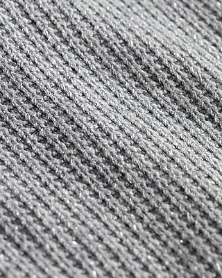 Glitter Waffle Fitted Scoop Neck Cropped Cami