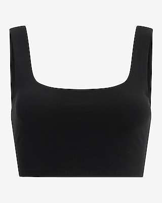 Body Contour Stretch Cotton Cropped Tank