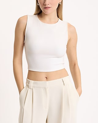 Body Contour Cozy Crew Neck Cropped Tank