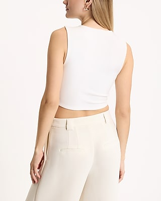 Body Contour Cozy Crew Neck Cropped Tank