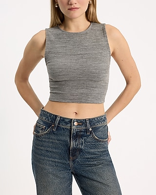 Body Contour Cozy Crew Neck Cropped Tank