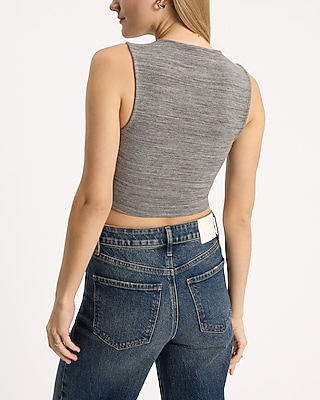 Body Contour Cozy Crew Neck Cropped Tank