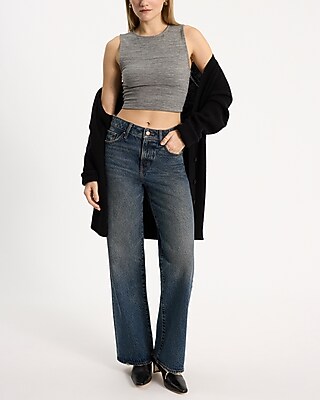 Body Contour Cozy Crew Neck Cropped Tank