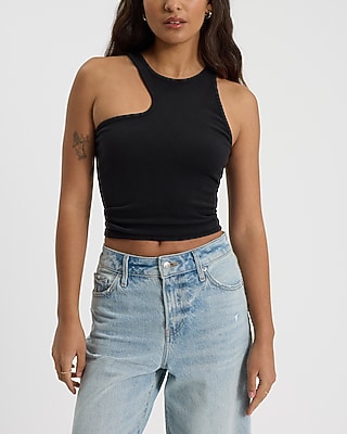 Body Contour Cozy High Neck Cutout Tank | Express