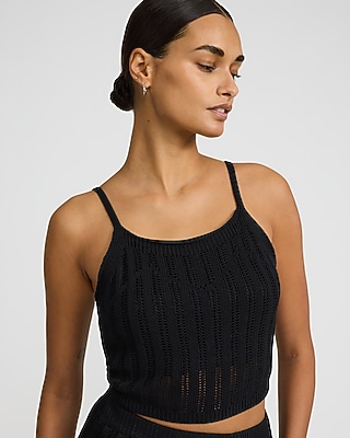 Textured Knit Scoop Neck Cami