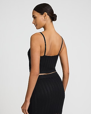 Textured Knit Scoop Neck Cami