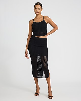 Textured Knit Scoop Neck Cami