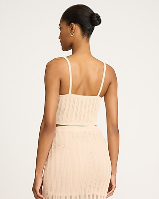 Textured Knit Scoop Neck Cami - image 3