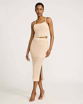 Textured Knit Scoop Neck Cami - image 4