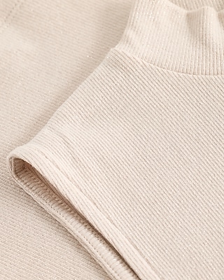 Shine Fitted Ribbed Mock Neck Tank