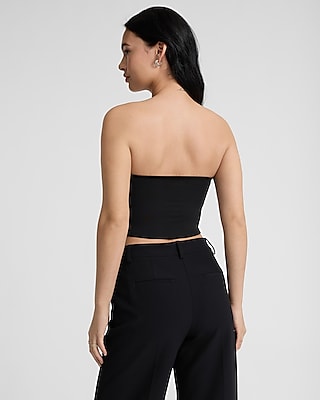 Body Contour High Compression V-Wire Cropped Tube Top