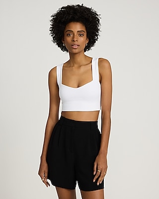 Body Contour Seamless Ribbed Mock Neck Tank | Express