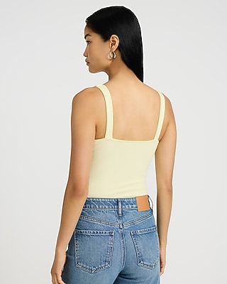 Body Contour Light Compression Stretch Cotton V-Neck Sleeveless Bodysuit
