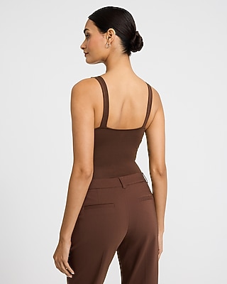 Body Contour Light Compression V-Neck Bodysuit Stretch Cotton