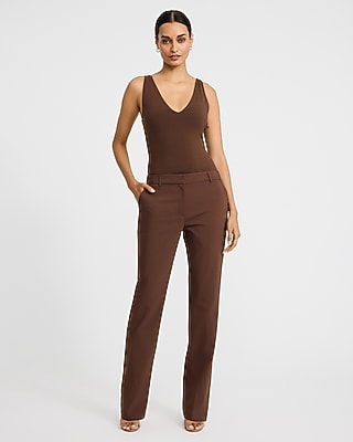Body Contour Light Compression V-Neck Bodysuit Stretch Cotton