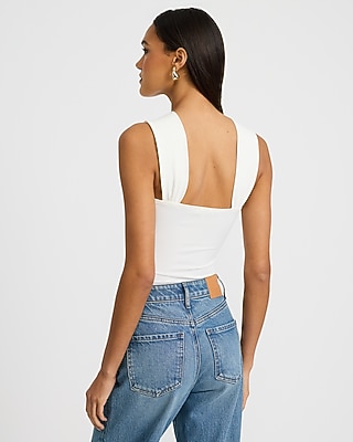 Halter Hardware Cutout Sleeveless Bodysuit - thumbnail 7