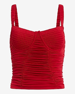 Body Contour Compression Bustier Ruched Tank