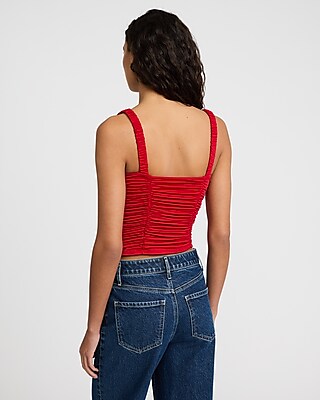 Body Contour Compression Bustier Ruched Tank