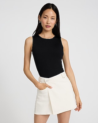 Body Contour Seamless Ribbed High Neck Bodysuit
