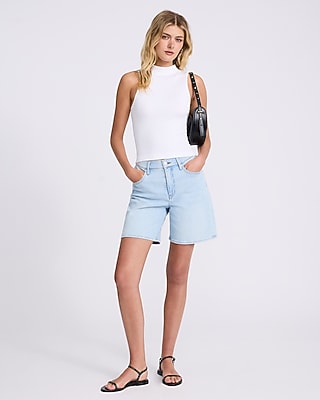 Body Contour Seamless Ribbed Mock Neck Tank