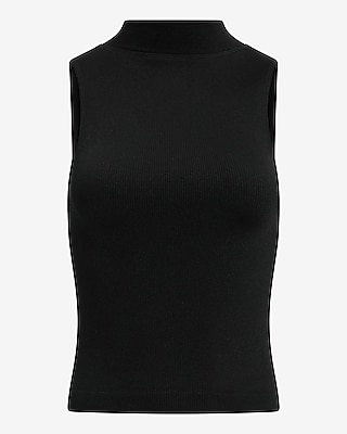 Body Contour Seamless Ribbed Mock Neck Tank