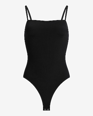 Body Contour Seamless Ribbed Lace-Up Side Cami Bodysuit
