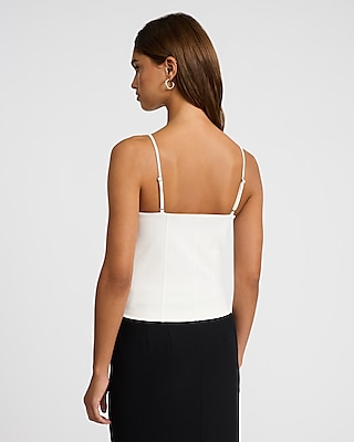 Lace Up Sweetheart Bustier Corset Cami