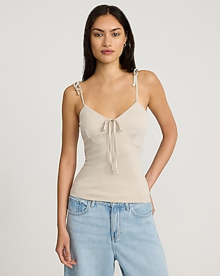 V-neck Cropped Sweater Cami | Express