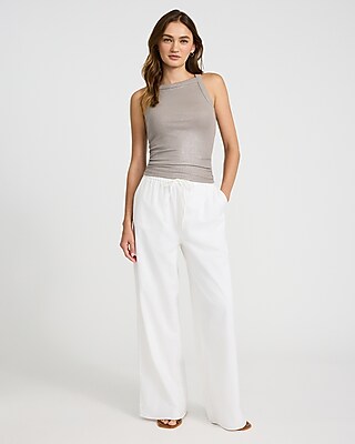 Shine Fitted Ribbed Square Neck Tank