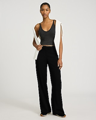 Body Contour Seamless Ribbed Washed V-Neck Cami