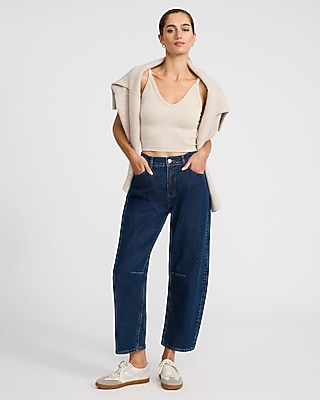 Body Contour Seamless Ribbed Washed V-Neck Cami