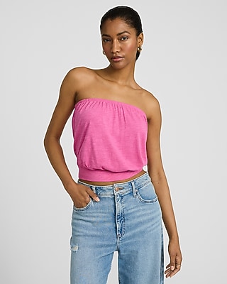 トップス MEET THE LADY lib tube top susiyo Women Tube Tops Cute Ladybird Ladybug Sexy Strapless Tube