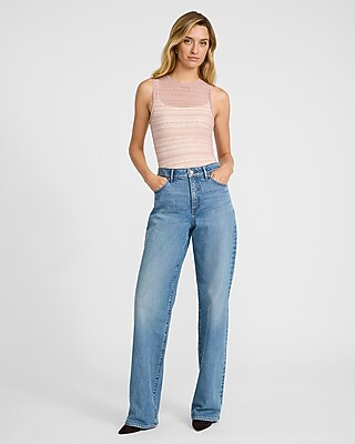 Sheer Lace Crew Neck Sleeveless Bodysuit - image 4