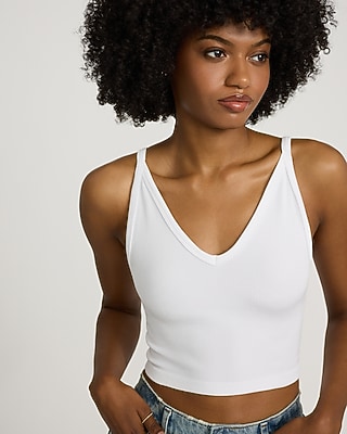 Body Contour Seamless Ribbed V-Neck Cami