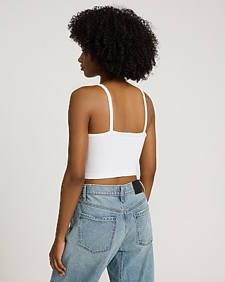 Body Contour Seamless Ribbed V-Neck Cami