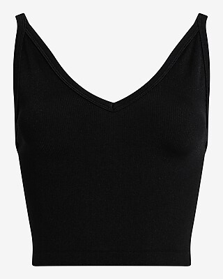 Body Contour Seamless Ribbed V-Neck Cami