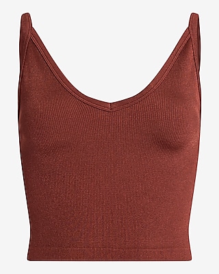Body Contour Seamless Ribbed V-Neck Cami