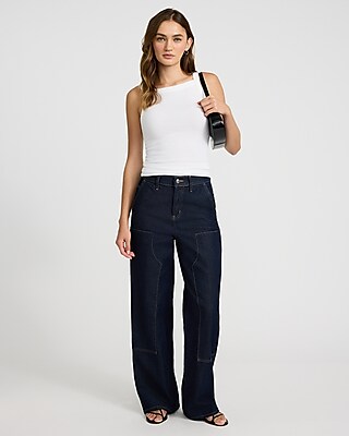 Fitted Ribbed Square Neck Tank