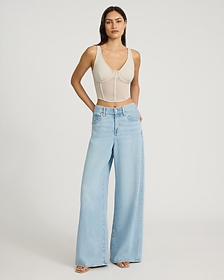 Mesh V-Neck Corset Tank